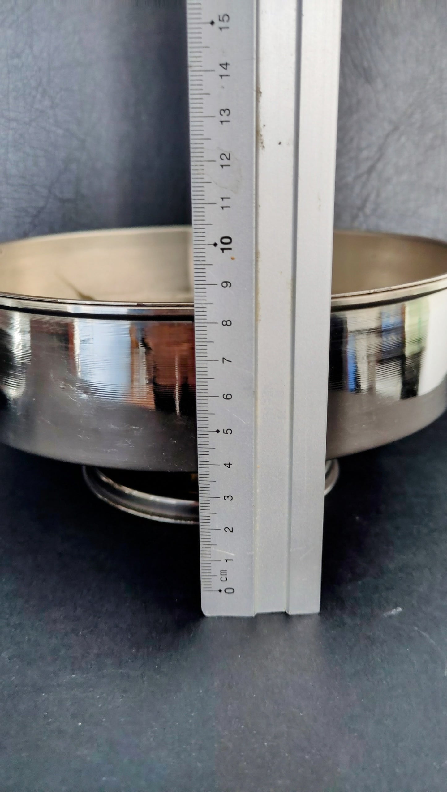Pair of vintage chrome plated dove pans