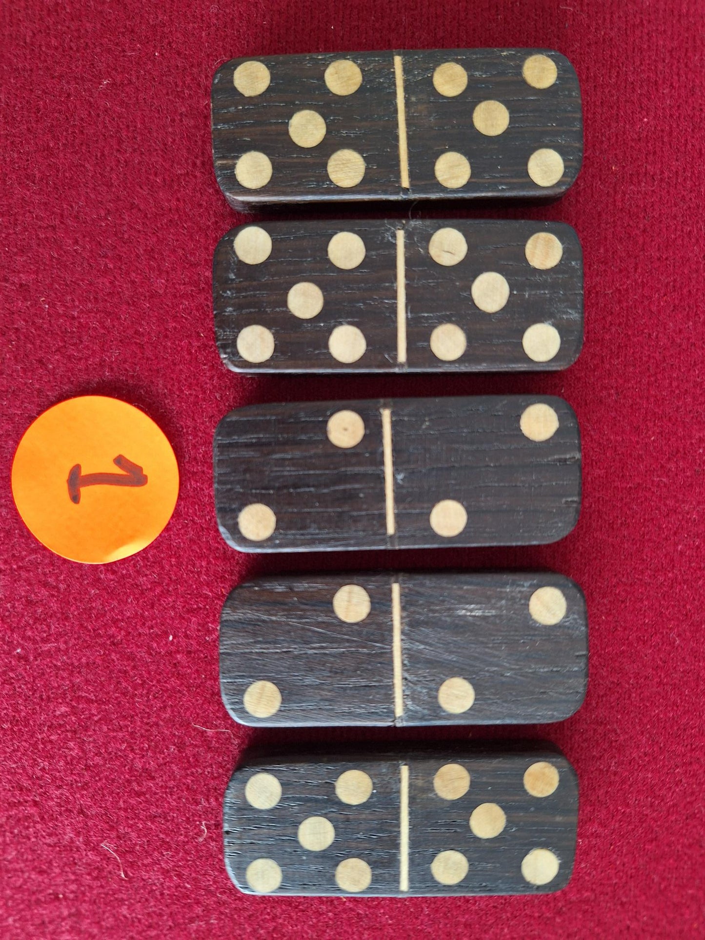 Limited number of Dizzy Dominoes - without box - set 1 - distressed look - Magic trick