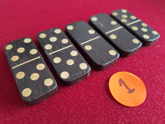 Limited number of Dizzy Dominoes - without box - set 1 - distressed look - Magic trick