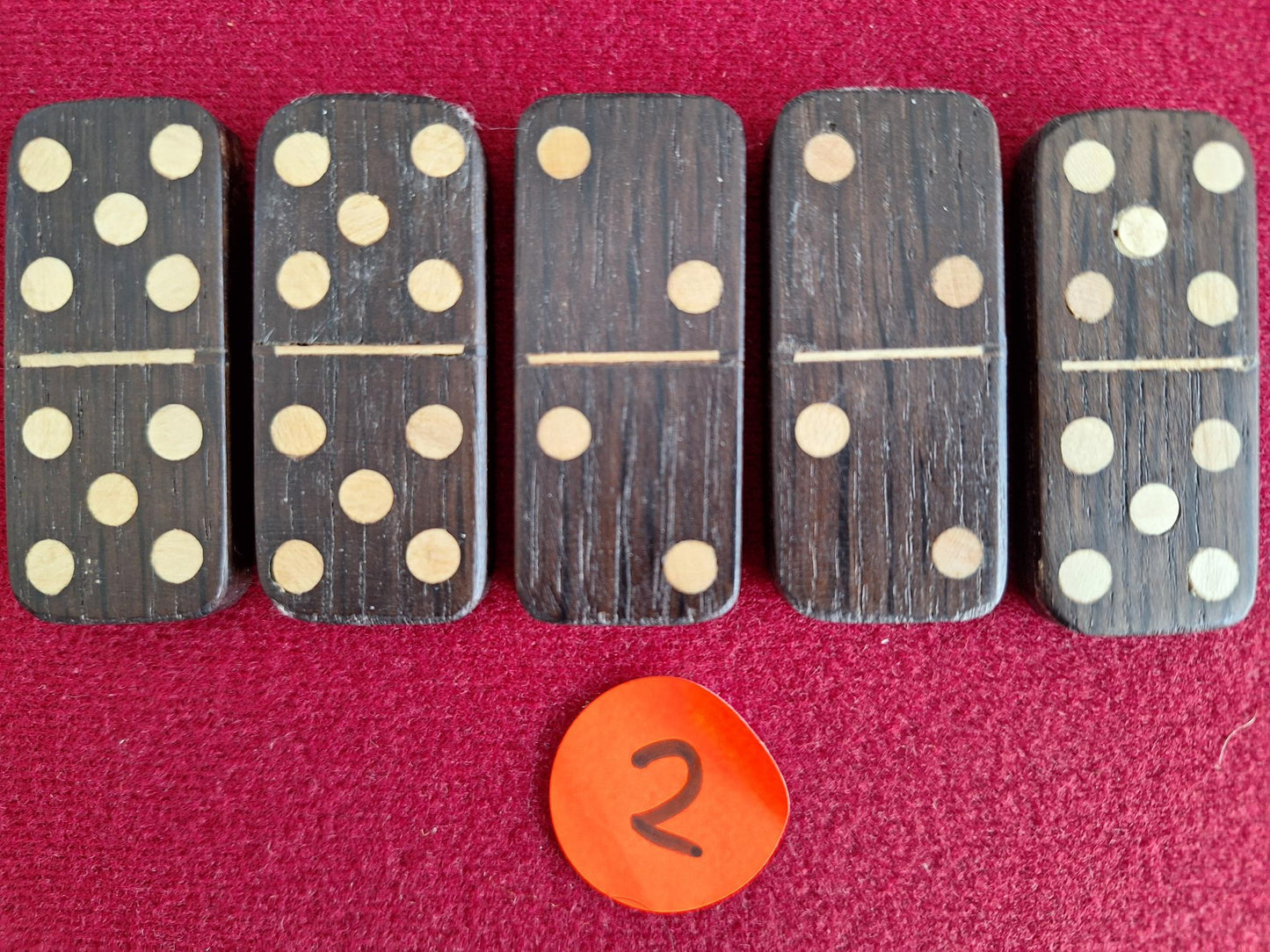 Limited number of Dizzy Dominoes without box - set 2 - distressed look -magic trick